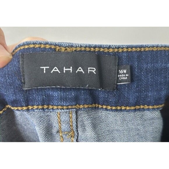 Tahari Jeans Women’s Kelly Mid Rise Skinny Medium Wash Blue Denim Size 16W - Picture 8 of 10